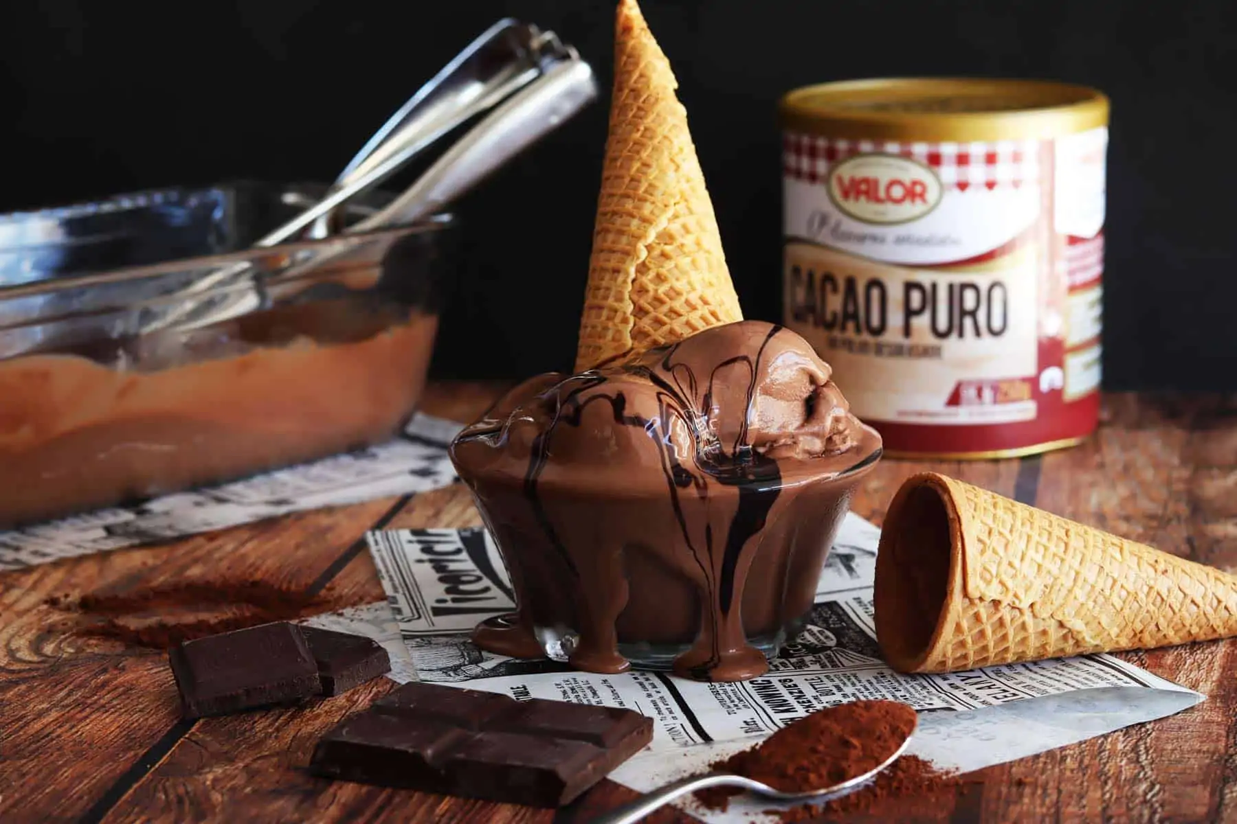 Helado De Chocolate Casero Mira Que F Cil Es Esta Receta