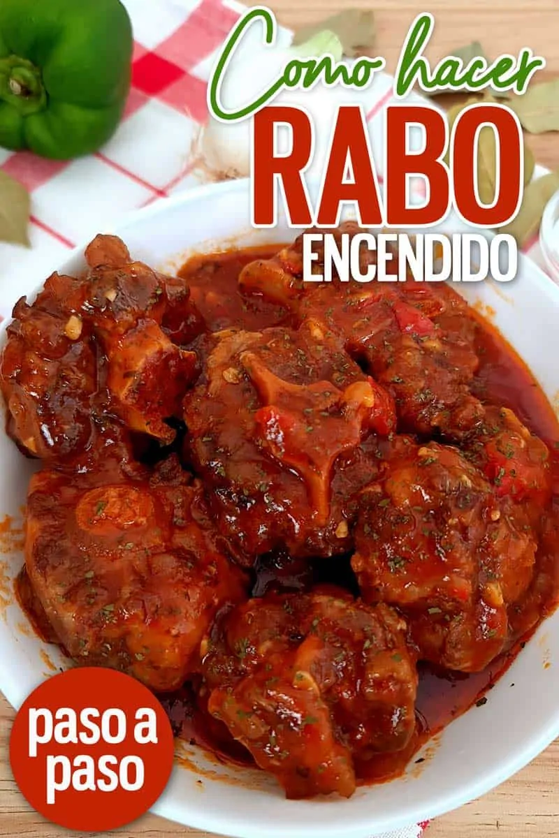 receta RABO ENCENDIDO cubano