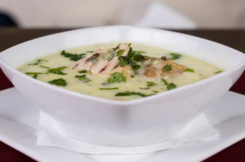 sopa de pollo