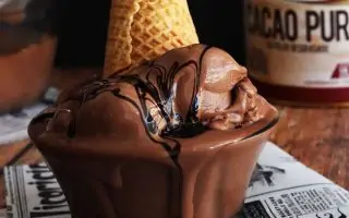 helado de chocolate casero