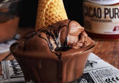 helado de chocolate casero