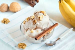 helado de platano y coco