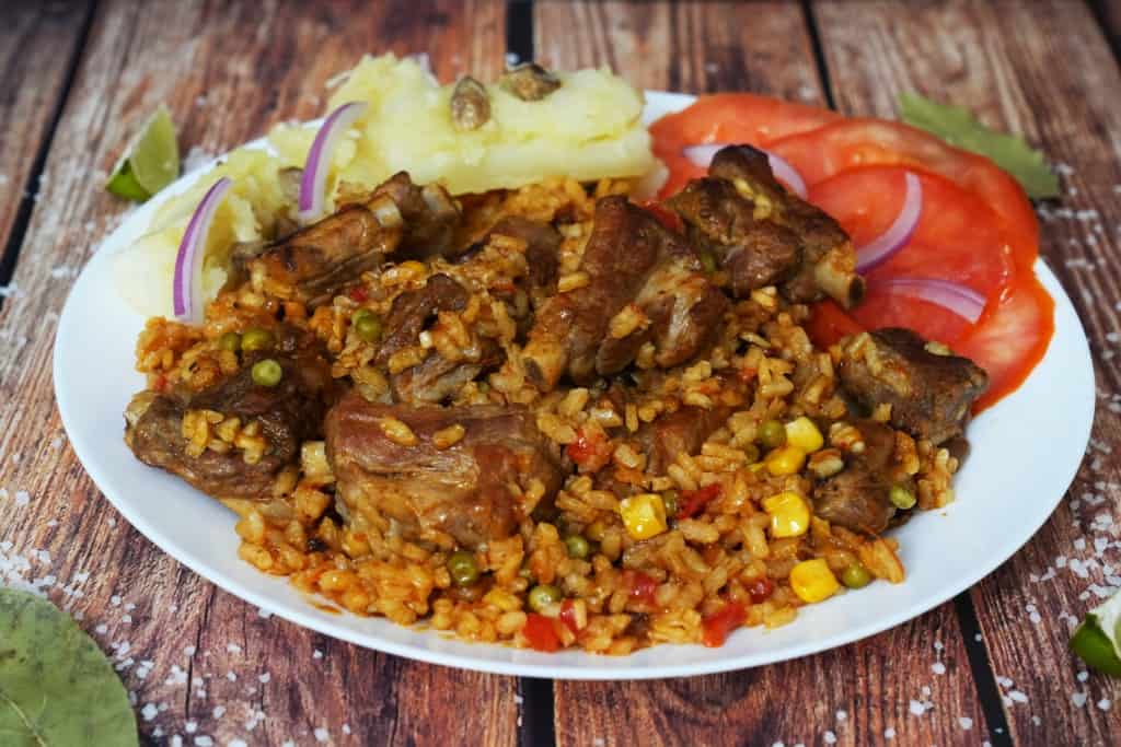 receta de arroz con costillas de cerdo